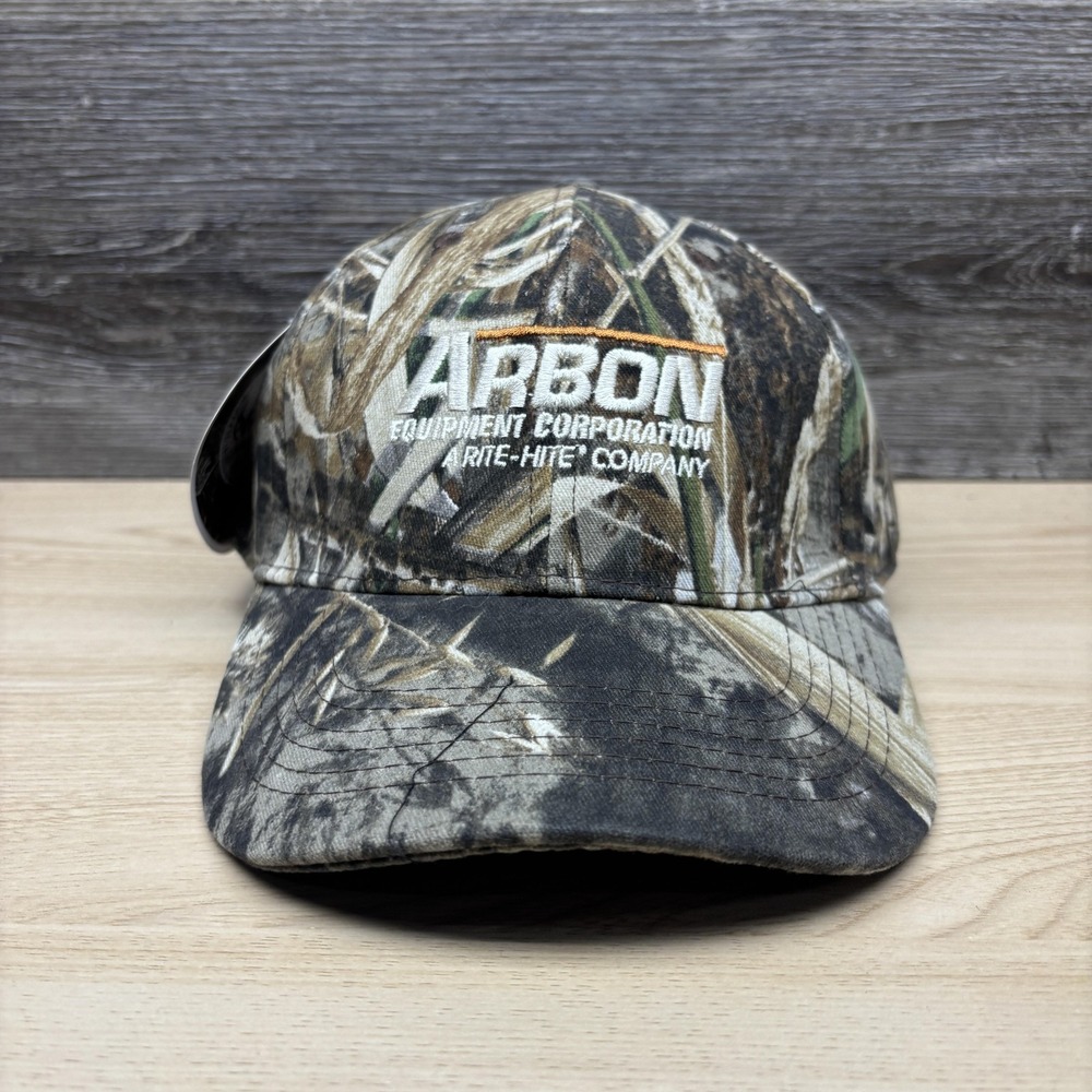 Arbon Equipment Corporation Hat Cap Strap Back Camo Realtree Max-5 Mens
